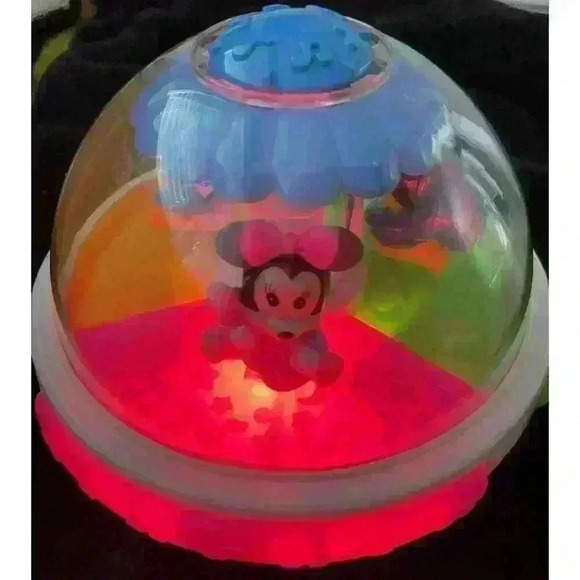 Vintage Disney Baby Mickey Minnie Donald Musical Light-Up Roly Poly Ball - Picture 4 of 11